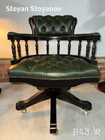 Chesterfield /Честърфийлд Луксозен капитански офис стол, снимка 2 - Столове - 55286389