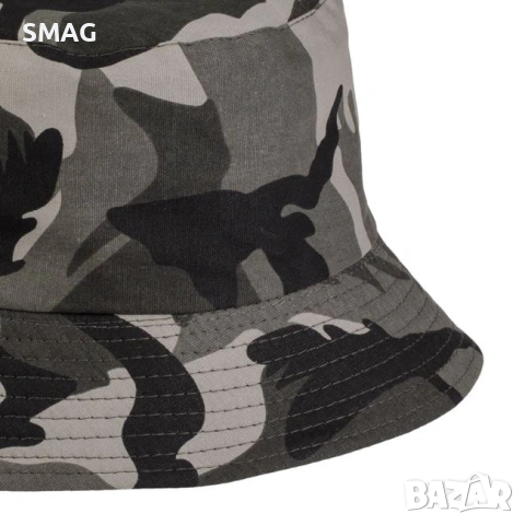 Мъжка bucket шапка сиво army памучна_1236000