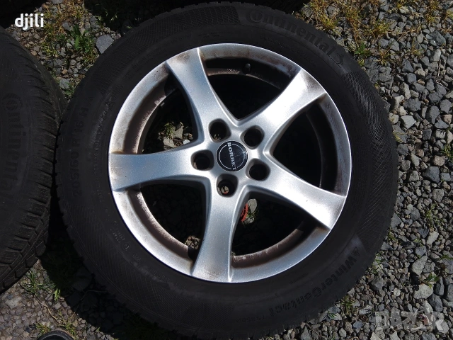 4бр. джанти Borbet 5x112 с гуми 205/60R16 Continental , снимка 8 - Гуми и джанти - 54540002