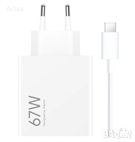 Мрежово зарядно устройство Xiaomi 67W HyperCharge Combo (Type-A) EU