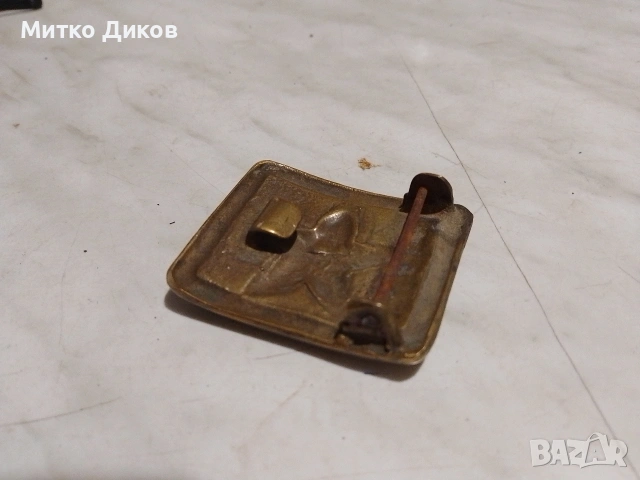 Военна месингова тока звезда, снимка 2 - Антикварни и старинни предмети - 55190575