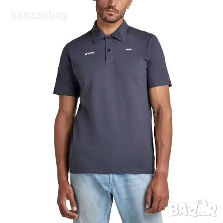 G-STAR RAW LOGO SLUB POLO T-SHIRT - мъжка тениска р-р М