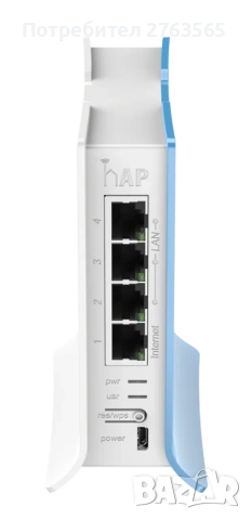 MikroTik RouterBOARD RB941-2nD-TC, hAP-Lite, снимка 2 - Рутери - 54616724