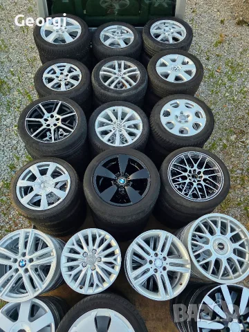 Продавам ОРИГИНАЛНИ джанти+гуми 16 ' цола 5x112 AUDI A4,a6 7,J ET45 централен отвор 57,1, снимка 12 - Гуми и джанти - 55468122