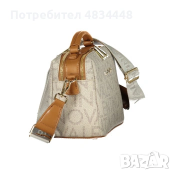 Дамска чанта за ръка и рамо Valentino Regina Re – Бежова / С монограм, снимка 2 - Чанти - 54633174