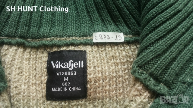 Vikafjell Sweater 100% Wool размер M за лов риболов туризъм вълнена блуза - 2528, снимка 10 - Пуловери - 54167095