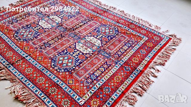 Турски арабски килим в перфектно състояние, снимка 3 - Килими - 55157565