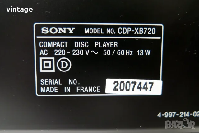 Sony CDP-XB720 QS, снимка 8 - Други - 55464605