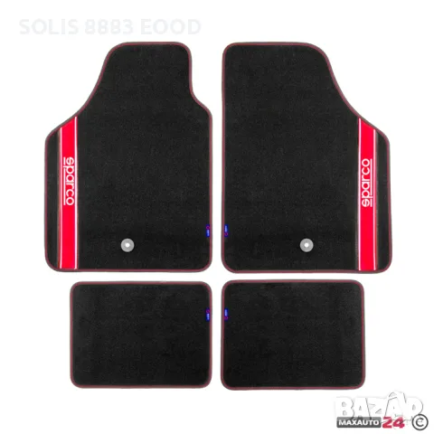 Универсални мокетни стелки Sparco - 03763BRS с червено
