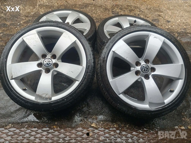 Оригинални джанти 5х100 17" VW Audi Seat Skoda, снимка 2 - Гуми и джанти - 54164389