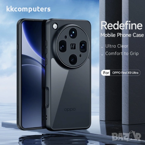 DUX DUCIS Aimo Прозрачен Калъф за Oppo Find X9 Ultra 5G - PC+TPU, 0.8mm защита, 1.2m SGS, REACH, Чер, снимка 3 - Калъфи, кейсове - 54265384