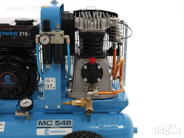 Бензинов компресор Campagnola – 554 л/мин, 11 bar, 7 HP, снимка 5 - Компресори - 55380833