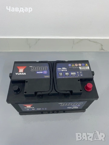 Aкумулатор  YUASA 9000 YBX9115 AGM 80AH 800A R+ , снимка 5 - Аксесоари и консумативи - 54684987