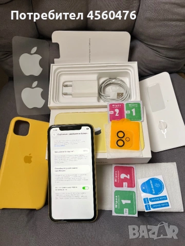 iPhone 11 64 go жълт yellow 100% батерия НЕРАЗЛИЧИМ ОТ НОВ, снимка 7 - Apple iPhone - 54032093