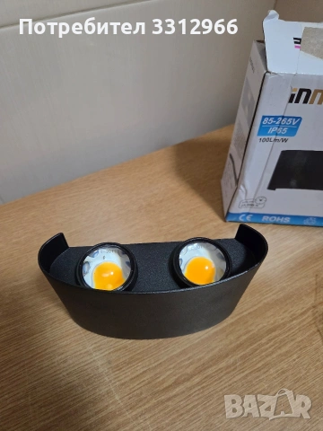 Чисто нов водоустойчив LED аплик за стена Innovelite.