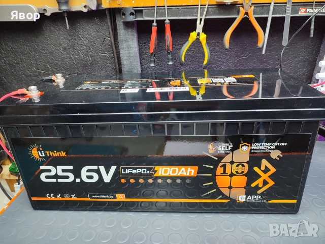 LiFePO4 батерия с капацитет 100Ah и напрежение 25.6V, от LiThink 