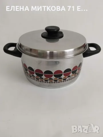 Fissler Западна Германия - много масивни тенджера и тиган от неръждаема стомана с еднакъв декор, снимка 2 - Съдове за готвене - 55436940