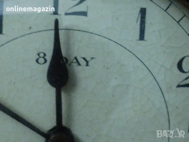 Старинен механичен часовник от дърво, снимка 3 - Антикварни и старинни предмети - 55696324