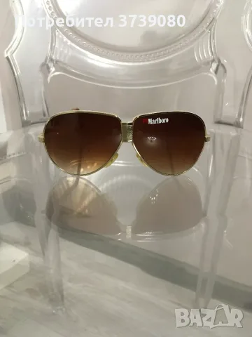 Vintage gold-tone Marlboro слънчеви очила