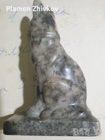 пластика от камък / немска овчарка/, снимка 7 - Антикварни и старинни предмети - 54037679