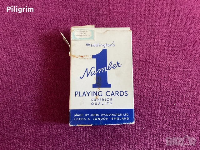 Карти за игра «Waddington's Number 1». Англия. 1962 г., снимка 2 - Карти за игра - 55228259