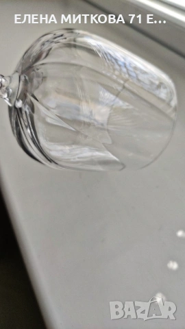 *Cristal d'Arques * Франция сервиз от 6 бр. големи кристални чаши за вино, снимка 7 - Чаши - 54252042