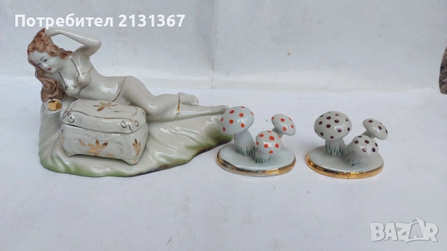 порцеланова фигура,мерилинка,изида,сервиз, фигури