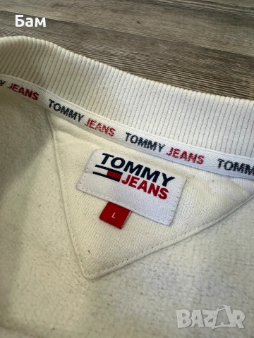 Мъжко!Tommy Hilfiger Signature Logo Sweater размер Л, снимка 5 - Блузи - 54383039