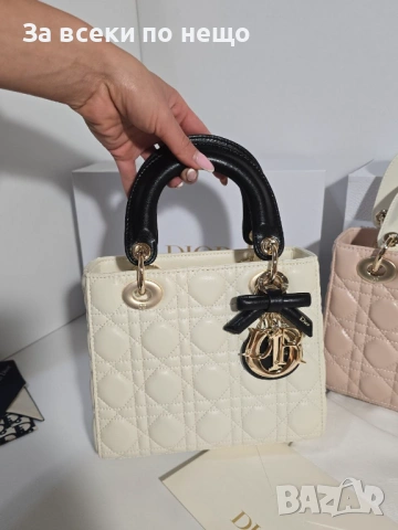 Lady Dior Дамска Бяла Чанта Код Brand Luxury Fashion2, снимка 3 - Чанти - 54953023