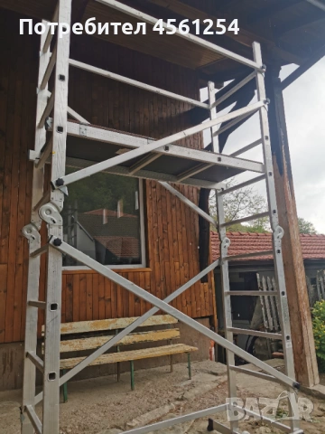 Алуминиево скеле Арон-4м, снимка 3 - Други машини и части - 54626379