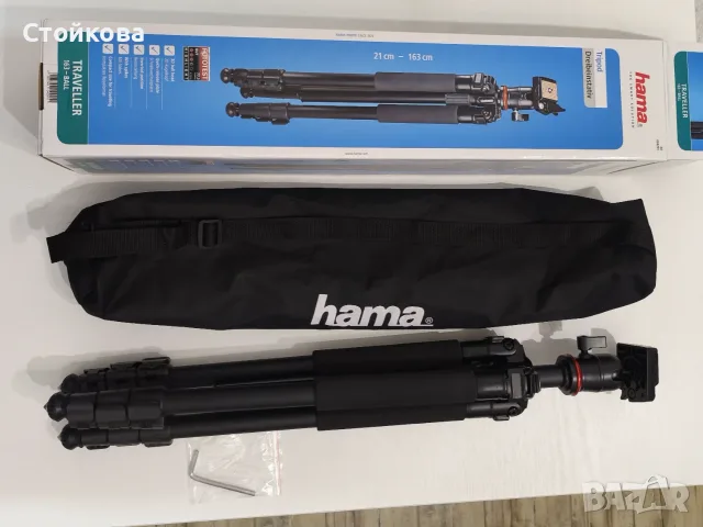 Нов статив Hama Traveller 163 Ball – пълен комплект в кутия