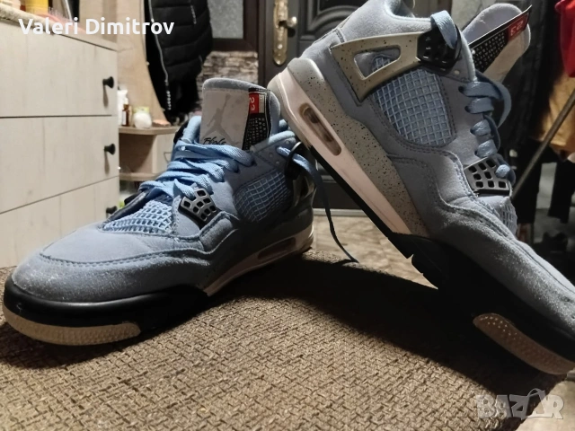 Jordan 4 retro sneakers blue, снимка 4 - Кецове - 55054340