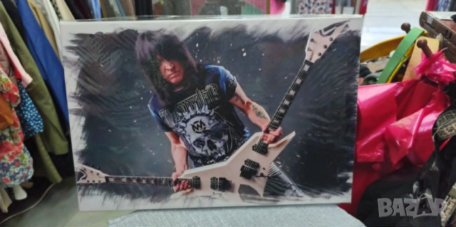 Michael Angelo Batio с неговата Dean Double Guitar картина, снимка 4 - Китари - 54555528