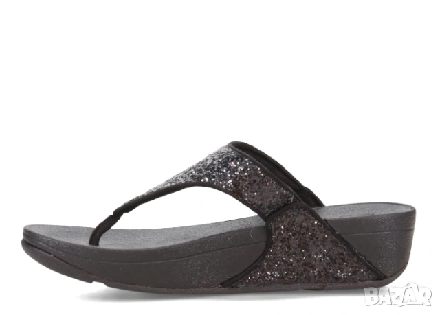 чехли Fitflop Lulu Glitter X03 Черни с блясък номер 39 , снимка 6 - Чехли - 54931690