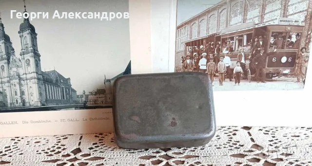 XIX-ти Век Старинна ОТОМАНСКА МЕТАЛНА Джобна ТАБАКЕРА за ТЮТЮН Османска Империя, снимка 2 - Антикварни и старинни предмети - 55420071