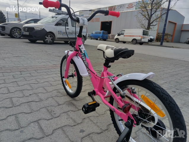 BG Детски велосипед 16" HAMATO розов, снимка 8 - Велосипеди - 54334162