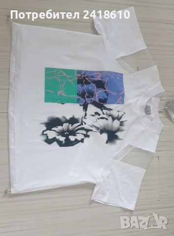 Sportalm Cotton Womens Size 42 / L НОВО! ОРИГИНАЛ! Дамска Тениска!, снимка 11 - Тениски - 53921358