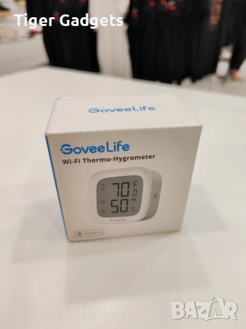 GoveeLife E-Ink WiFi Thermometer Hygrometer – смарт термометър и влагомер с WiFi и App известия, снимка 8 - Друга електроника - 54475424