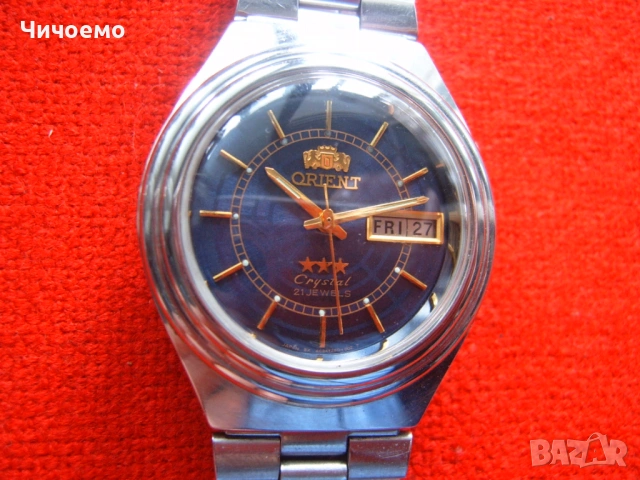 ORIENT Crystal 3 Stars 21 Jewels   Мъжки ръчен часовник автоматик, снимка 3 - Антикварни и старинни предмети - 52798588