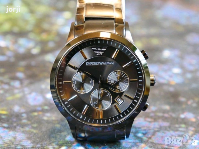 Ръчен часовник Armani AR 2453, матово черен, снимка 11 - Мъжки - 55119632