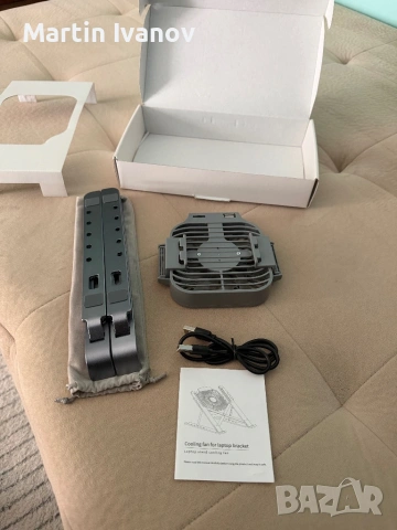 Laptop stand 10-16inch стойка с вентилатол, снимка 2 - Лаптоп аксесоари - 54181354