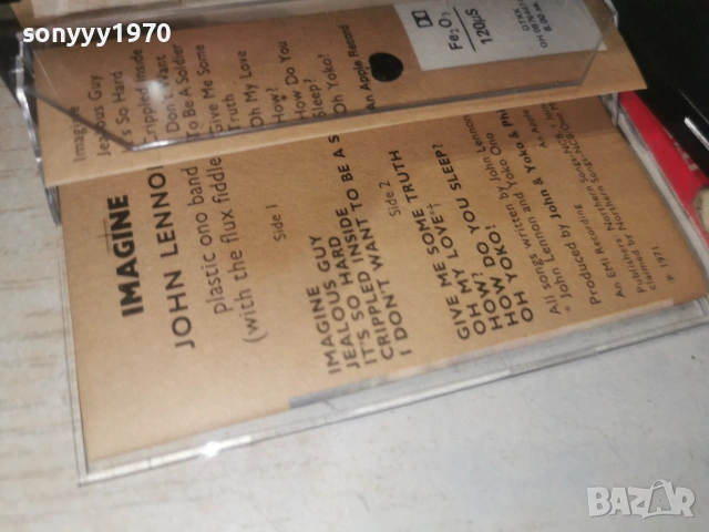 ДЖОН ЛЕНЪН-ORIGINAL TAPE 0907261904H2E7R, снимка 5 - Аудио касети - 55224190