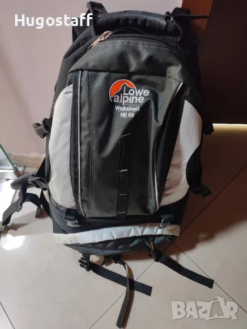 Туристическа раница голям обем Lowe Alpine Walkabout ND60 в черно и сиво