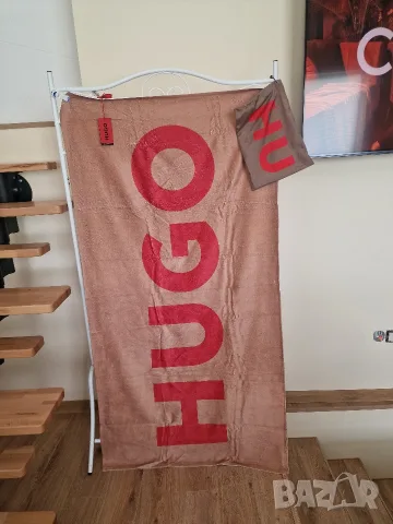 Страхотна плажна хавлия HUGO BOSS размер 180см х 90см , снимка 5 - Хавлиени кърпи - 55413507