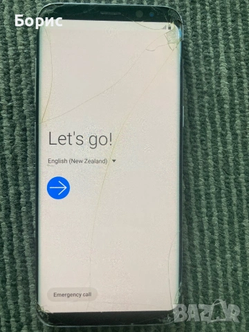 Samsung S8,работещ,спукан екран