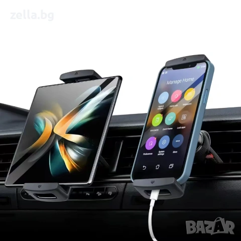 Стойка за таблет за кола 7-12 инча за вентилационна решетка – за GPS, iPad, Android 10335, снимка 6 - Друга електроника - 54672362