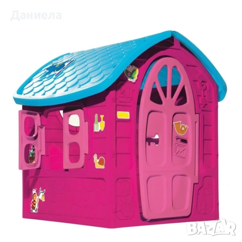 Голяма детска къщичка за игра - Подходяща за двор, тераса и детска стая, снимка 6 - Играчки за стая - 54541585