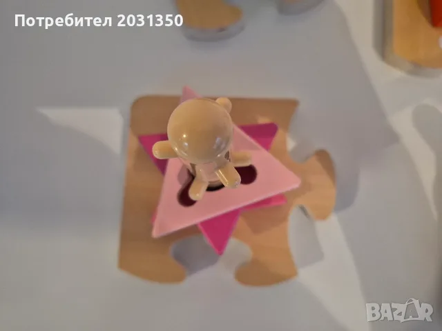 Hape играчка за сортиране на форми и цветове Early Explorer Creative Peg Puzzle от дърво за 18+, снимка 7 - Образователни игри - 55615351