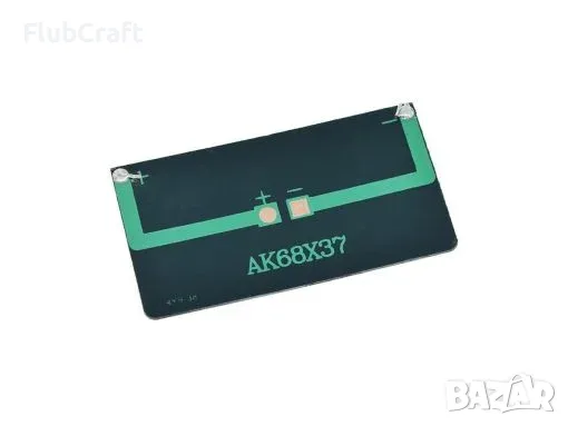 Поликристален Соларен Панел 5.5V 50mA 0.275W 68x37MM, снимка 2 - Друга електроника - 55502922