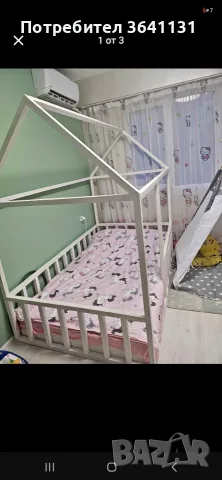 Монтесори легло / спалня къщичка + матрак